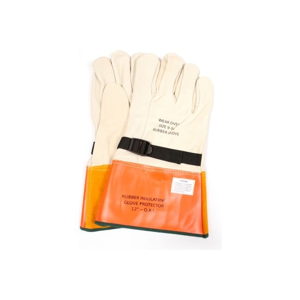 ArcGuard 12in Leather Glove Protectors, Size 10,